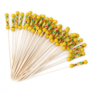 Palitos de Bambú Biodegradables para Barbacoa, Brochetas de Bambú Natural al por Mayor para Hamburguesas - Product Image 1