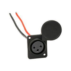 Aangepaste draadboom 3-pins XLR vrouwelijke connector paneelmontage met siliconen draadadapter soldeerwerk voor stroom MIC-connector - Product Image 1