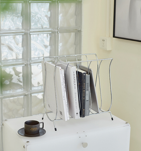 Factory Directly China <strong>Supplier</strong> <strong>Free</strong> <strong>Standing</strong> Decorative Metal <strong>Wire</strong> Newspaper Magazine Holder Rack <strong>Display</strong> - Product Image 3