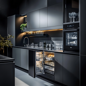 High Quality Modern Eco-friendly Stainless Steel <strong>Wall</strong> Kitchen <strong>Cabinets</strong> <strong>with</strong> Hinge - Product Image 5