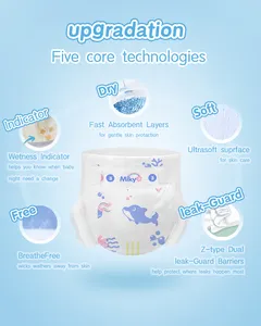 Oem Breathable Disposable Diapers Baby Diaper