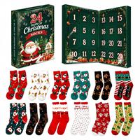 Lot de 12 paires de chaussettes de Noël personnalisées à motifs variés, chaussettes mi-hautes douces et confortables pour hommes et femmes, commande en gros
