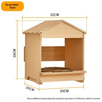 Poulailler en bois surélevé de qualité supérieure, anti-prédateurs, à fixation murale, structure renforcée, conception pour une collecte facile des œufs