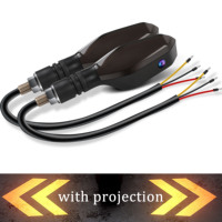 Luces Antiniebla para Motocicleta, Lámpara Auxiliar de Conducción LED, Faros Delanteros para Moto, Interruptor con Cable, Luces LED de Doble Color para Motocicleta