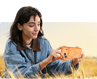 Coque de téléphone magnétique mate dépolie couleur originale pour iPhone 18 17 16 15 Pro Max, antichoc avec protection d'objectif