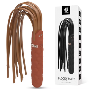 Jouet sexuel unisexe SM Fouet en cuir à glands COS Maître Serviteur Vibrateur corporel rechargeable - Product Image 2