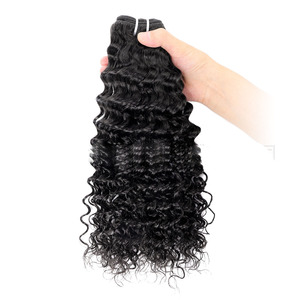 羽毛尖头钩针编织松散波浪状人发束，预分离预打结，原生羽毛钩针编织，100% 深层波浪渐变色 - Product Image 4