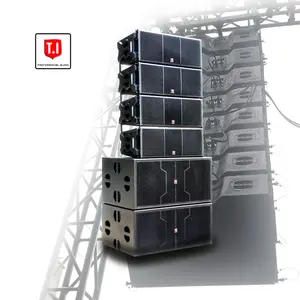 Three way dual 12 inch line array speakers water proof sound system make by birch plywood material passive sound equipment