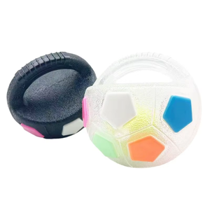 Zenidoo - Juguete Masticable para Perros de TPR, Moderno y Duradero, Pelota Interactiva para Jugar al Fútbol, Resistente a Mordidas, para Border Collie y Corgi - Product Image 2