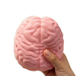 Juguete Antiestrés con Forma de Cerebro de TPR con Textura Suave y Blanda, Decoración de Escritorio Novedosa para Relajación, Regalo Divertido y Sorpresa para Fiestas - Product Image 3
