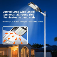 Lámparas Solares LED de 100W-300W, Farola Solar, Lámpara de Patio