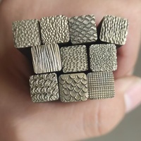 Marteau à estamper Aoneisi en alliage de titane argenté pour la production artisanale de textures DIY