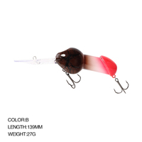 Leurre de pêche artificiel 85mm 27g en forme de pénis, pour la pêche en eau profonde, avec sonnette, type Minnow Crankbait, cadeau de Saint-Valentin