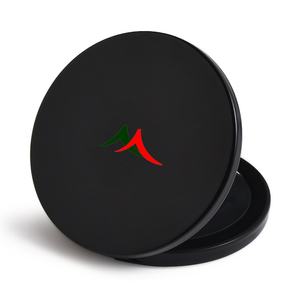 Espejo de Maquillaje Compacto, Redondo, Plegable, Portátil, de Plástico Negro Personalizado, Espejo Cosmético de Doble Cara - Product Image 4