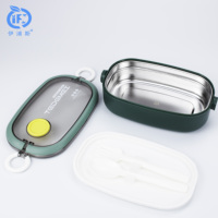 Boîte de rangement en gros, boîte à lunch bento compatible micro-ondes, boîte à lunch étanche, mini boîte à lunch en plastique pour enfants, conteneur alimentaire avec couverts