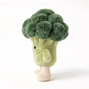 Peluche personnalisable en forme de brocoli, peluche verte de brocoli sur mesure, vente en gros de poupées en peluche de brocoli vert - Product Image 3
