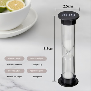 Minuteur cylindrique moderne en forme de sablier 30s/<span class=keywords><strong>1min</strong></span>/2min/3min/5min/10min en ABS, portable, léger, écologique, fait main, durable - Product Image 4