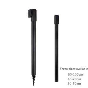 50-100cm aleación de aluminio <span class=keywords><strong>2</strong></span> piezas palos de Banco de punto en espiral caña de pescar ajustable vaina de liberación rápida - Product Image 2