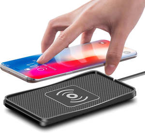 <span class=keywords><strong>Chargeur</strong></span> sans fil 15W, station de charge inductive pour voiture, <span class=keywords><strong>tapis</strong></span> de charge sans fil antidérapant pour voiture, <span class=keywords><strong>tapis</strong></span> de charge pour iPhone 16 15 - Product Image 2