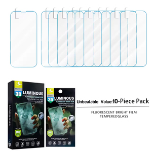 Protector de Pantalla de Vidrio Templado Luminoso para <span class=keywords><strong>iPhone</strong></span> 11, 13, <span class=keywords><strong>12</strong></span>, X, Xs Max, Xr, 8, 7, 6s Plus, <span class=keywords><strong>iPhone</strong></span> 14 Pro - Product Image 2