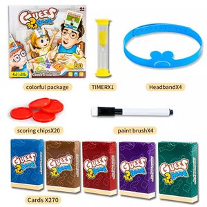 Interesante juego de adivinanzas Pregunta rápida Soy yo Juego de mesa Novedad <span class=keywords><strong>Gadgets</strong></span> <span class=keywords><strong>para</strong></span> niños <span class=keywords><strong>Padres</strong></span> Divertido 'Who' Concepto de adivinanzas - Product Image 4