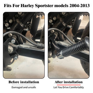 Kit de montage de repose-pieds pour passager arrière de moto, noir, pour Harley <span class=keywords><strong>Sportster</strong></span> XL <span class=keywords><strong>1200</strong></span> 883 Forty Eight 2004-<span class=keywords><strong>2013</strong></span> - Product Image 6