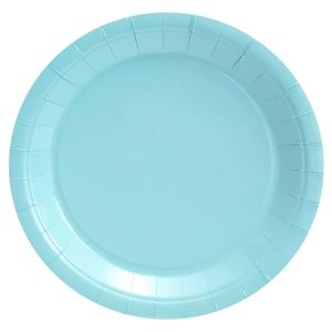 Juego de Vajilla para Fiestas Color Verde Azulado, Platos, Vasos y Servilletas de Papel (Para 24 Personas, 72 Piezas) - Product Image 1