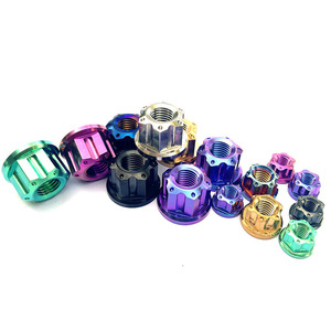 Mới đến M5 M6 M8 M10 M12 M14 M16 hạt titan mặt bích trục hạt GR5 hạt titan và bu lông - Product Image 1