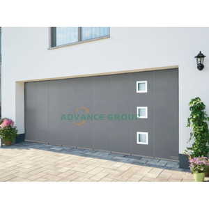 <span class=keywords><strong>Porte</strong></span> de <span class=keywords><strong>garage</strong></span> <span class=keywords><strong>coulissante</strong></span> latérale moderne en aluminium, <span class=keywords><strong>motorisée</strong></span>, avec vitrage intégral - Product Image 3