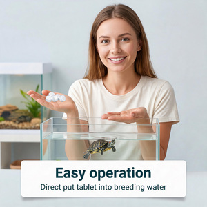 Compresse Purificanti per <span class=keywords><strong>Acqua</strong></span> di Terrari e Acquari per Rettili e Tartarughe, a Rilascio Lento, Flocculanti, per Rimozione Odori e Chiarificazione dell'<span class=keywords><strong>Acqua</strong></span> - Product Image 3