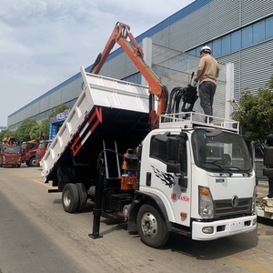 चीन ओएम 6-टन नॉक बूम ट्रक क्रेन + लकड़ी हड़पने वाली थोक कीमत - Product Image 5