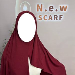 Nouveau Hijab Musulman en Jersey de Bambou Uni, Respirant, Écologique, pour Sports de Plein Air, Quatre Saisons - Product Image 3