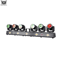 Projecteur DJ DMX Beam Wash Laser Strobe 6-en-1 à Tête Mobile LED et Bandes Lumineuses avec Trépied