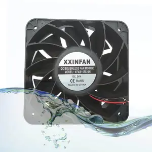 Odm/Oem Koelventilator 150X150X50Mm 24 Volt Fans Voor Armarium 48V 110V 220V Ac Waterdichte 12V Dc Koelventilator