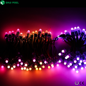 Mô-đun đèn LED RGB lập trình được SHIJI WS2811, 50 chiếc, chuỗi đèn, chống nước IP68, đèn trang trí cảnh quan, DC5V 12V, pixel 12mm - Product Image 6