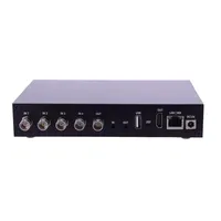 Codificador IP SDI de 4 Canales H.265/H.264 AAC/MP3 TS-over-IP, Compatible con RTSP HLS RTMP Webcast, HD 1080P VBR/CBR, Construcción Metálica, 5 Años de Garantía