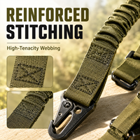 Sangle tactique réglable à deux points avec attaches pivotantes, accessoires tactiques très vendus