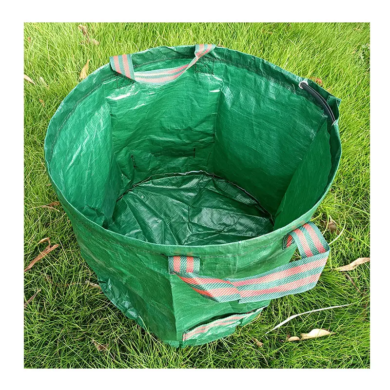 야외 녹색 집 정원 도구 가방 쓰레기 가방 무거운 의무 로그 절단 스탠드 도매