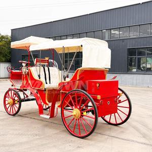 Carrosse électrique classique ZOWN pour visites touristiques, alimenté par batterie, 4 roues, 4 places, carrosse de luxe pour mariage, garantie de 2 ans, panoramique - Product Image 2