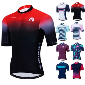 Wholesale Summer Breathable Lightweight Polyester Short Sleeve Biking Riding Tops Sport Clothing Unisex