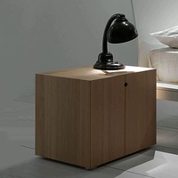 Table de chevet pliable en bois au design moderne avec 2 tiroirs, couleur personnalisable, table de rangement pour chambre et salon
