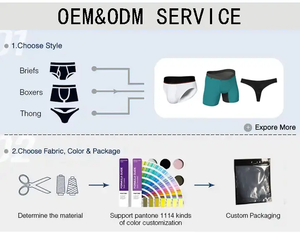 Factory New Customized Long Boxing Shorts Printed Underwear Men's Casual Underwear Plus Size Boxing Shorts Underwear - Product Image 6