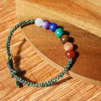 Cristaux Pierres de guérison Authentique alignement énergétique quantique Bijoux spirituels Bracelet 7 chakras Signes du zodiaque