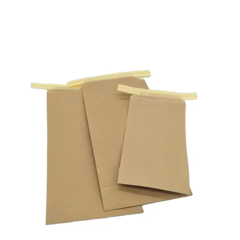 Custom content little brown kraft paper packet small accessory sample packaging mini envelope pocket