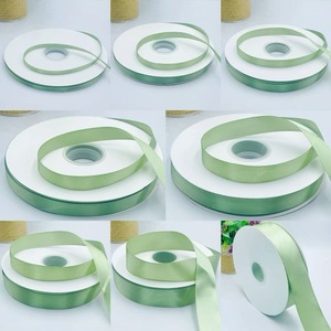Classic Solid Fabric <b>Ribbon</b> Smooth Surface For Wreath Candle And Home Ornament - Product Image 3