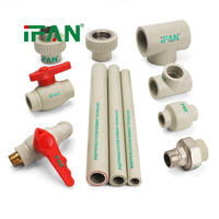 Raccords de tuyauterie PPR OEM IFAN Factory 20-110MM, coudes, tés, matériaux de plomberie, raccords en laiton PPR