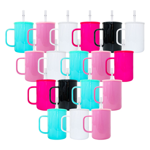 Adecuado para vinilo 17oz Sublimación <span class=keywords><strong>Taza</strong></span> de vidrio en blanco <span class=keywords><strong>Taza</strong></span> de café 17oz Sublimatable Macaron <span class=keywords><strong>Taza</strong></span> de vidrio con tapa de plástico - Product Image 6