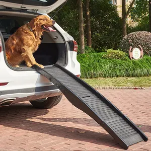 รถสุนัข ramps และขั้นตอน Suppliers-ทางลาดพลาสติก Pet พับได้3ชั้น,ทางลาดสำหรับสุนัขรถบรรทุกรถยนต์