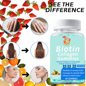 Gummies de biotine et collagène à marque privée OEM avec supplément de collagène et de zinc pour une peau jeune et des cheveux épais - Product Image 5