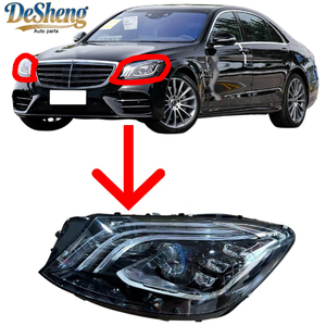 การติดตั้งแบบไม่สูญเสียคุณภาพ สำหรับไฟหน้า LED ของ <span class=keywords><strong>Mercedes</strong></span> S450, S500, S600, W222, W223, ชุดไฟ, อะไหล่รถยนต์, กันชน, กระจังหน้า, ฝากระโปรง, บังโคลน - Product Image 1
